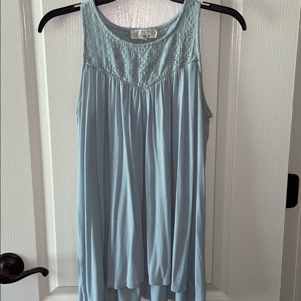 Flowy baby blue tank top